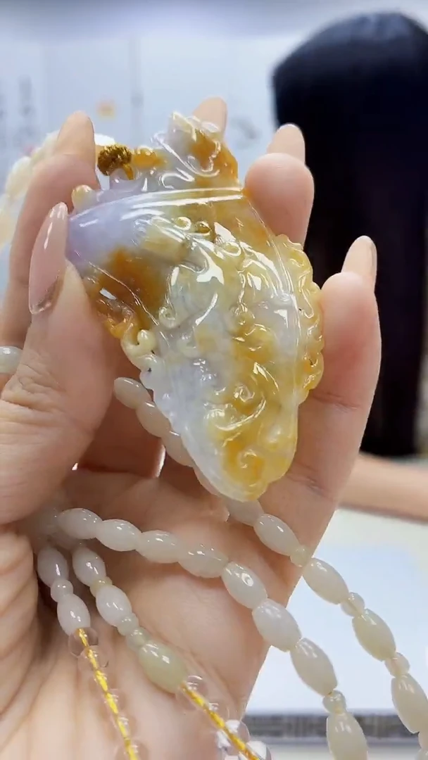 未镶嵌定制翡翠3495ty-毛货挂件27