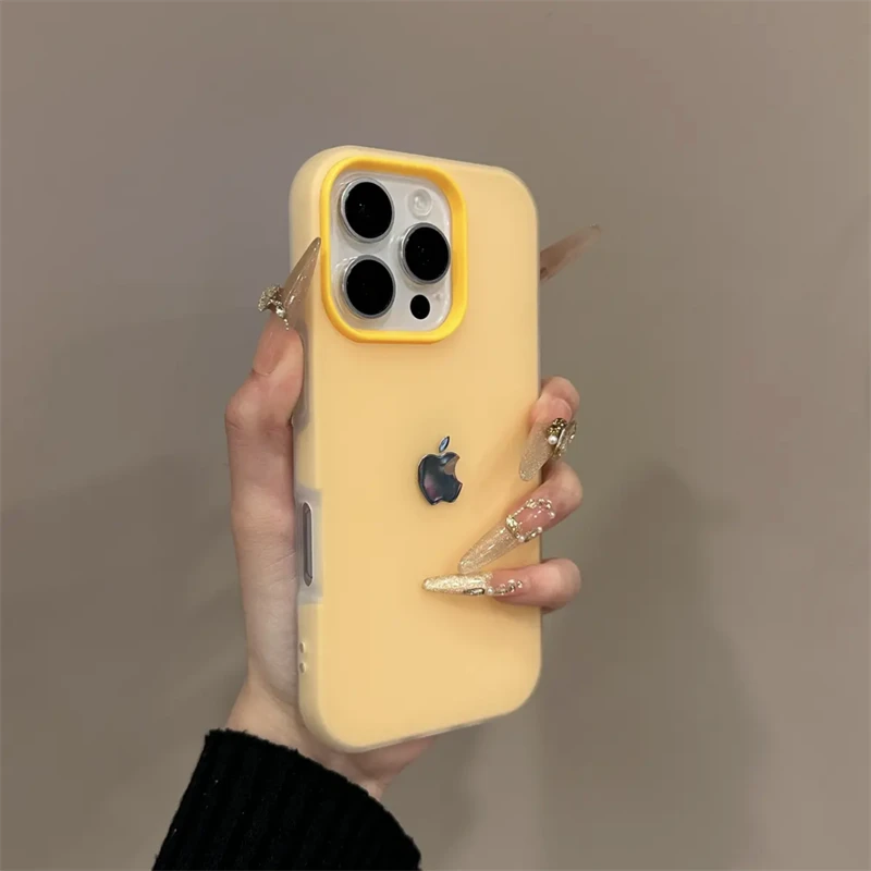 简约磨砂果冻适用苹果17手机壳iPhone16pro/15女14二合一13防摔12