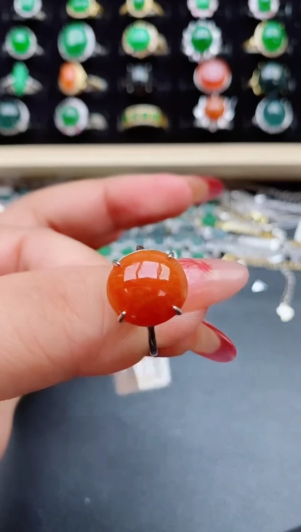【闪购商品】翡翠戒指银S925镶嵌321321