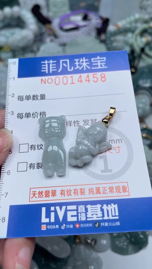 颈饰未镶嵌翡翠14458