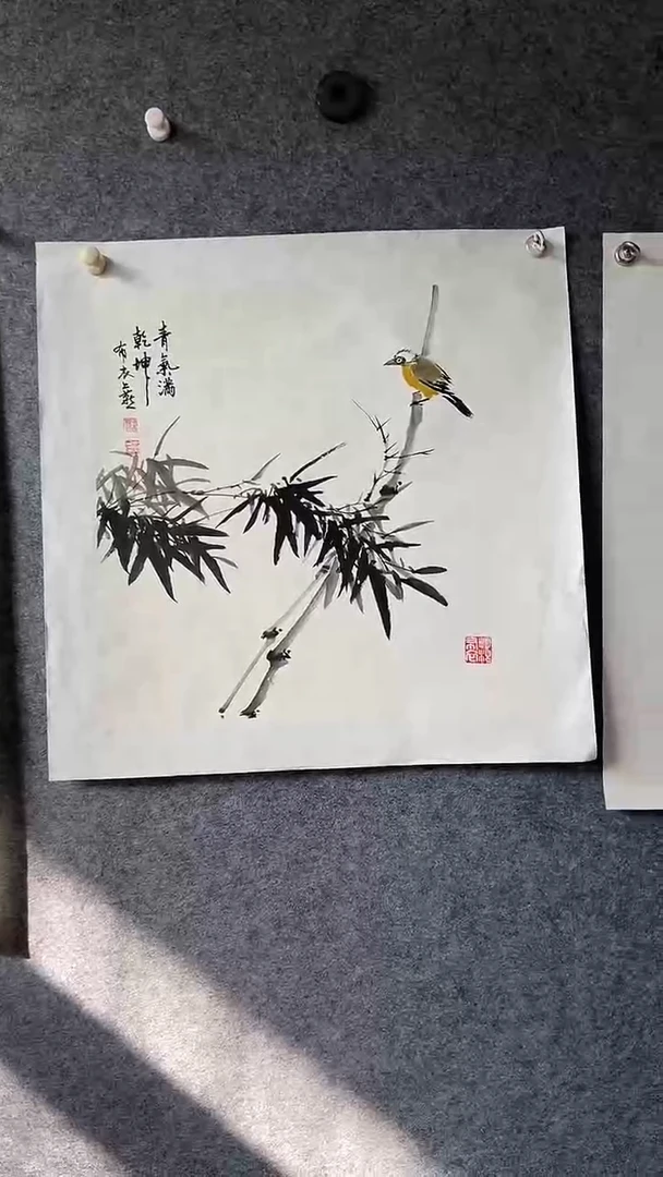国画书画王生意国画竹子