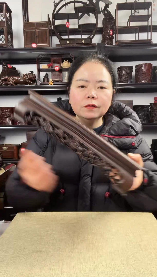 木灵芝长方老李红木工艺品