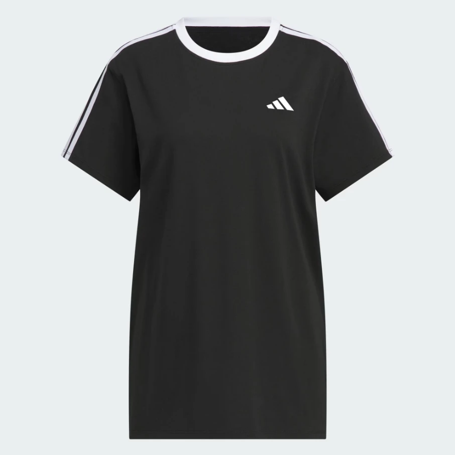 【劲浪体育】阿迪达斯三条纹运动休闲透气宽松短袖圆领T恤 JY7612