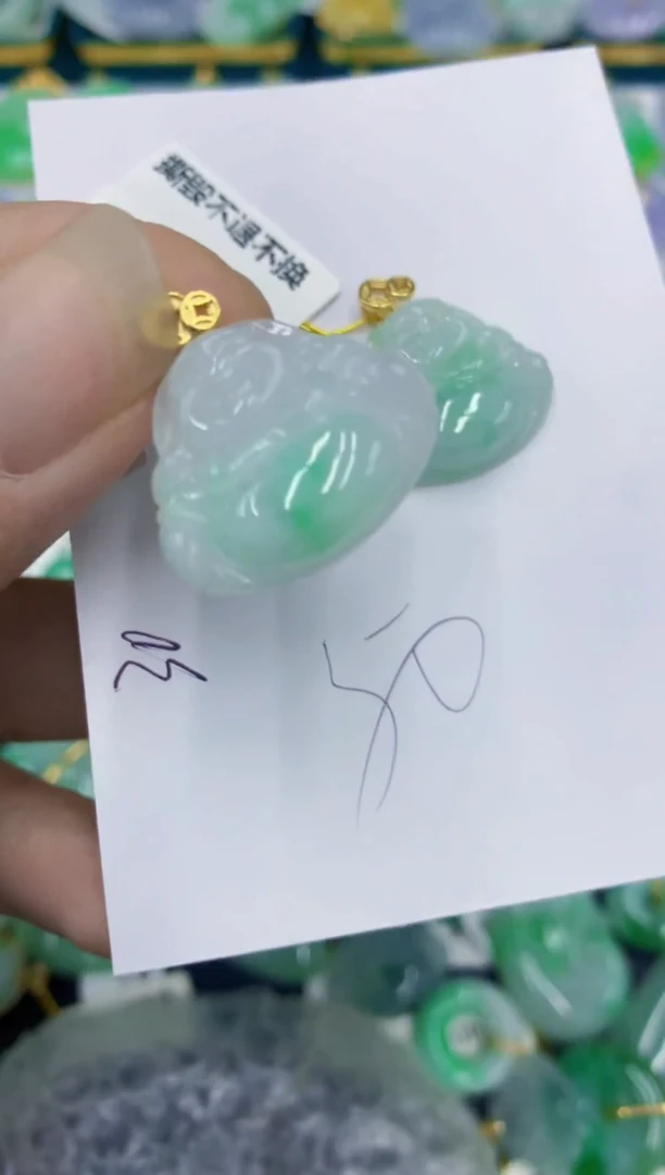 翡翠未镶嵌颈饰1111111111多样性发其一