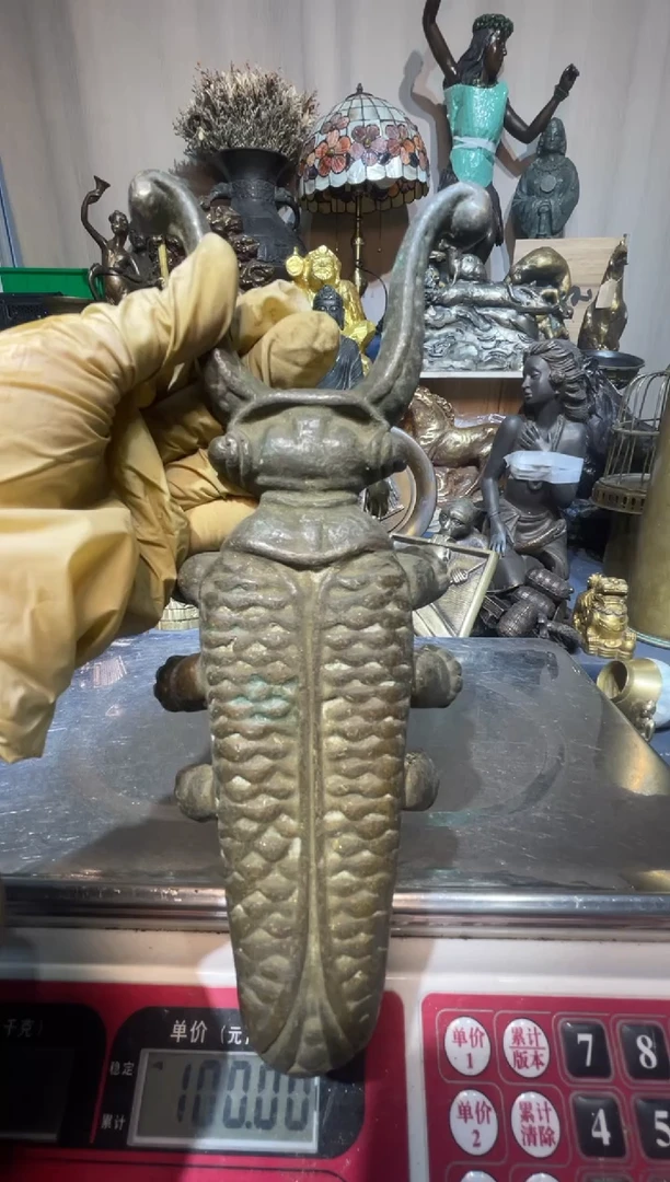 琉璃手工艺品回流铜器摆件实物为准