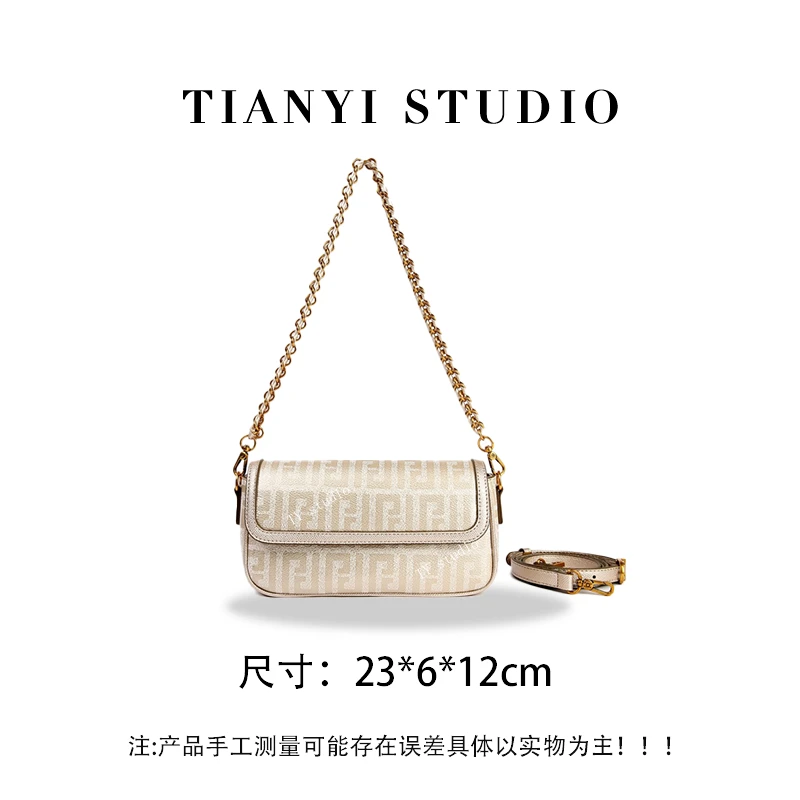 【TY】SKL-Z8035-1-香槟色  轻奢高级韩版单肩潮流时尚简约女包