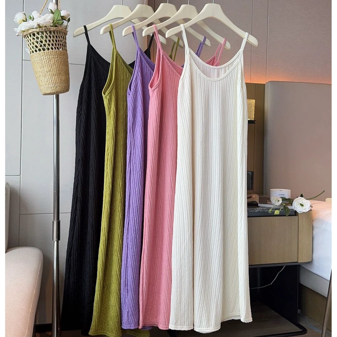 【运费补贴】吊带连衣裙遮肉显瘦吊带裙大码时尚孕妇外穿中长款夏