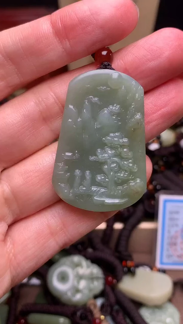 颈饰未镶嵌和田玉新疆料青海料清水和田玉吊坠