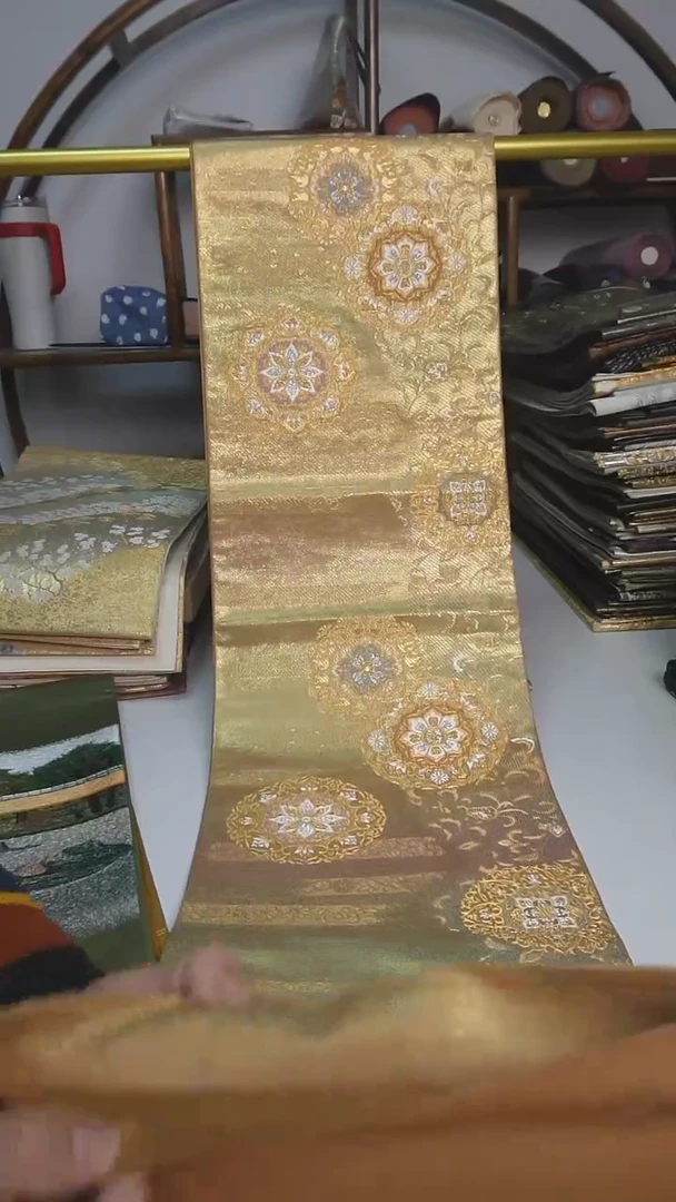 【闪购商品】织绣83西阵织六通宝相花