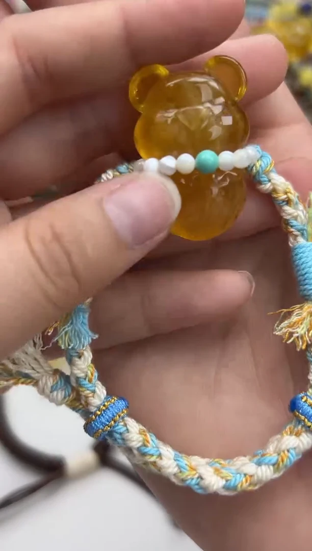 裸石琥珀未镶嵌琥珀蜜蜡手绳