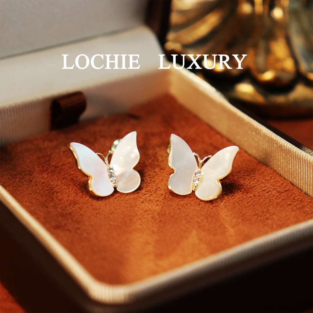 铜合金耳饰 D025【琴瑟和鸣】法式轻奢高级感蝴蝶耳饰