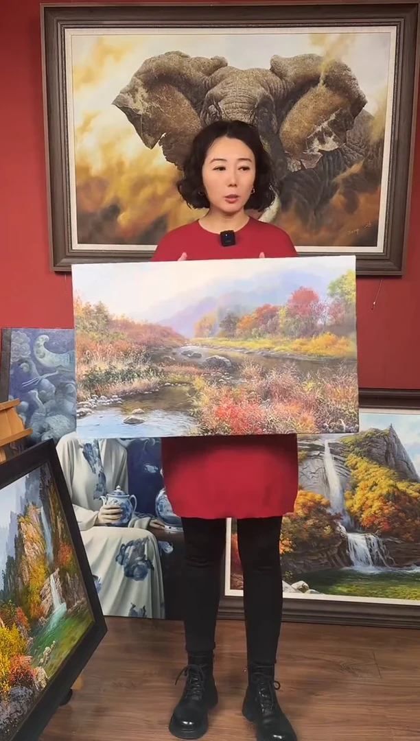 油画【38号】约50*70cm丨朝鲜原创纯手绘孤品油画丨顺丰包邮