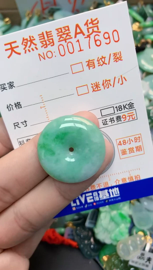 翡翠未镶嵌颈饰        1