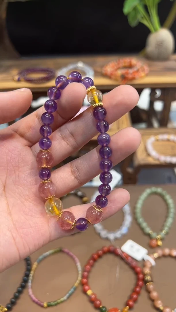 【闪购商品】水晶手绳未镶嵌@@手饰