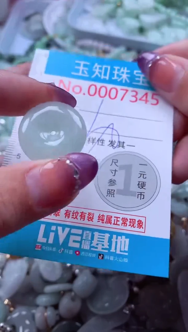 翡翠未镶嵌吊坠(不含链)7345