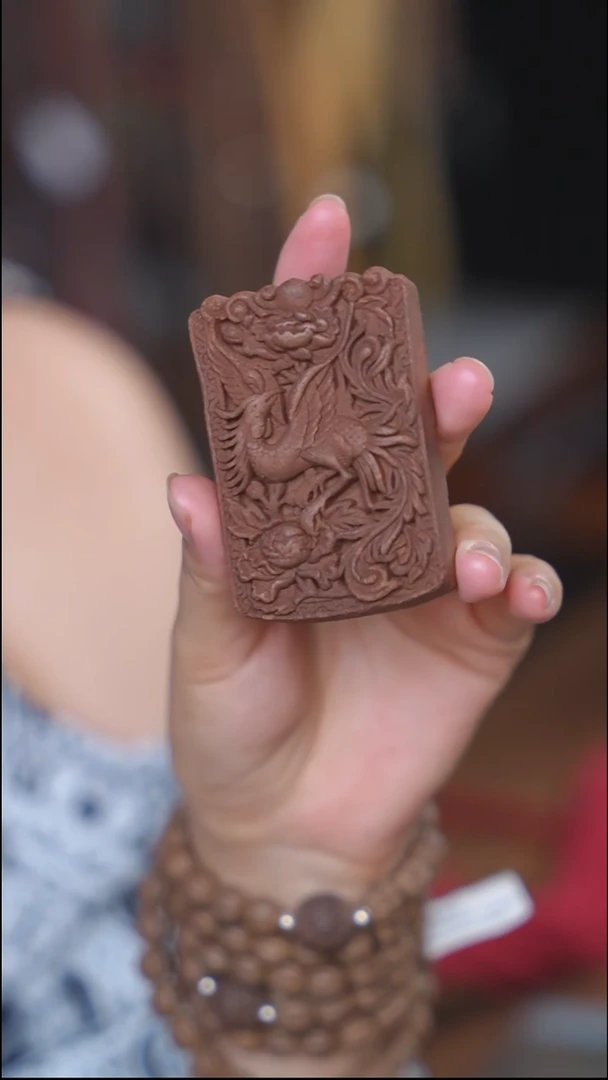 泥塑念慈的凤凰于飞脖挂款式（手工痕迹 瑕）