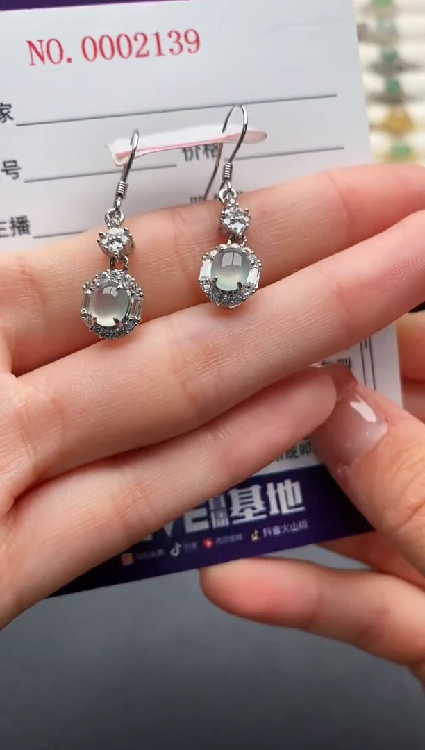 银S925镶嵌戒指翡翠3333333+4