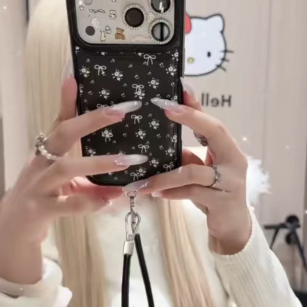 蔷薇蝴蝶结适用苹果iPhone17手机壳16ProMax15软壳16