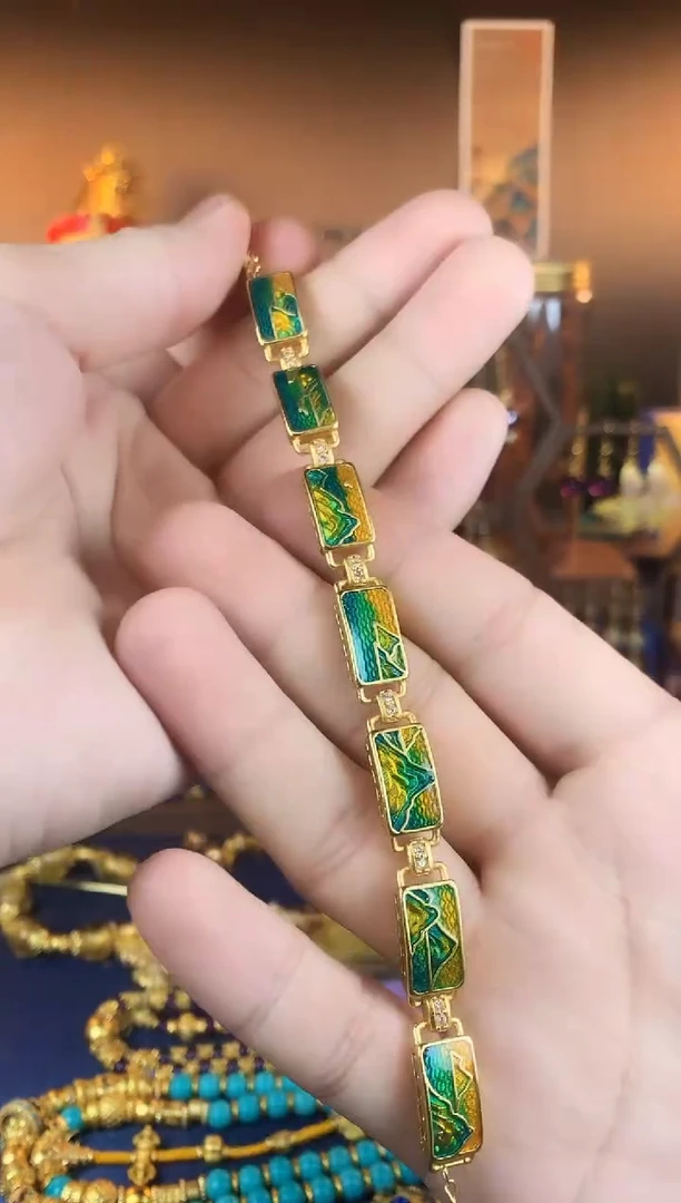 【闪购商品】千里江山珐琅手链