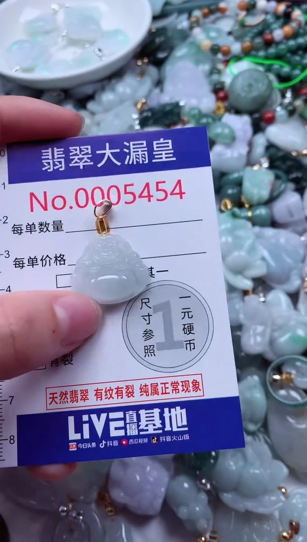 吊坠(不含链)未镶嵌翡翠5454