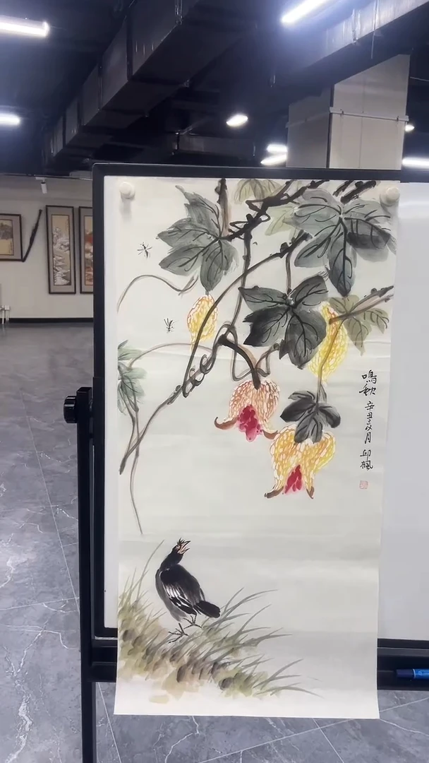 国画小写意花鸟作品