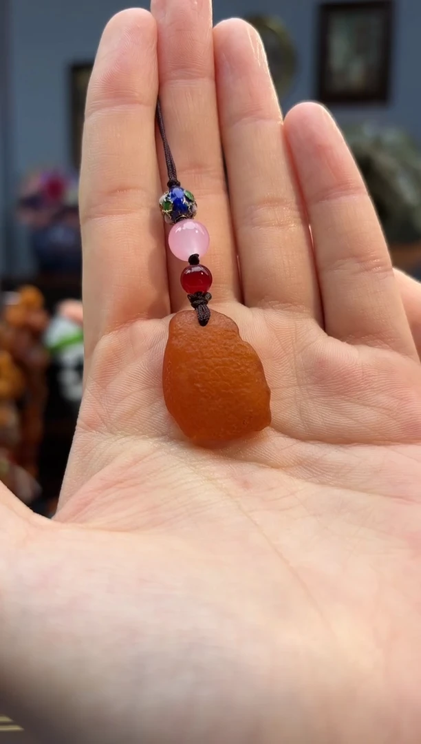 琥珀颈饰未镶嵌手机挂