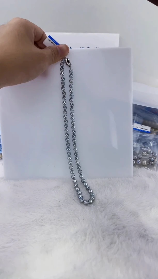 未镶嵌海水珍珠DA珍珠串链6-7 y176