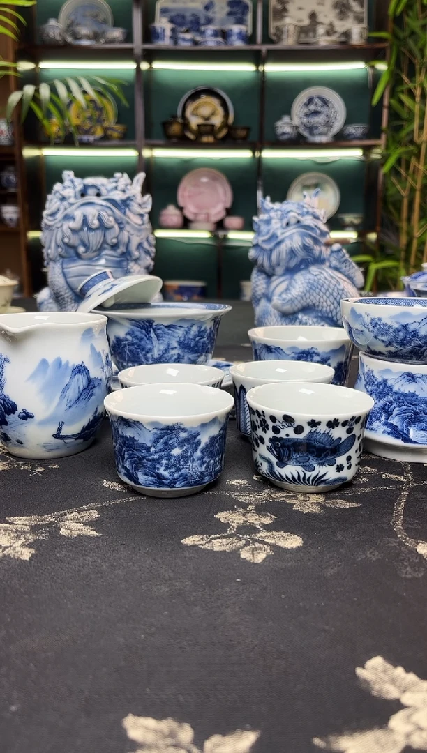 上**水景德镇龙御陶瓷高温陶瓷茶具