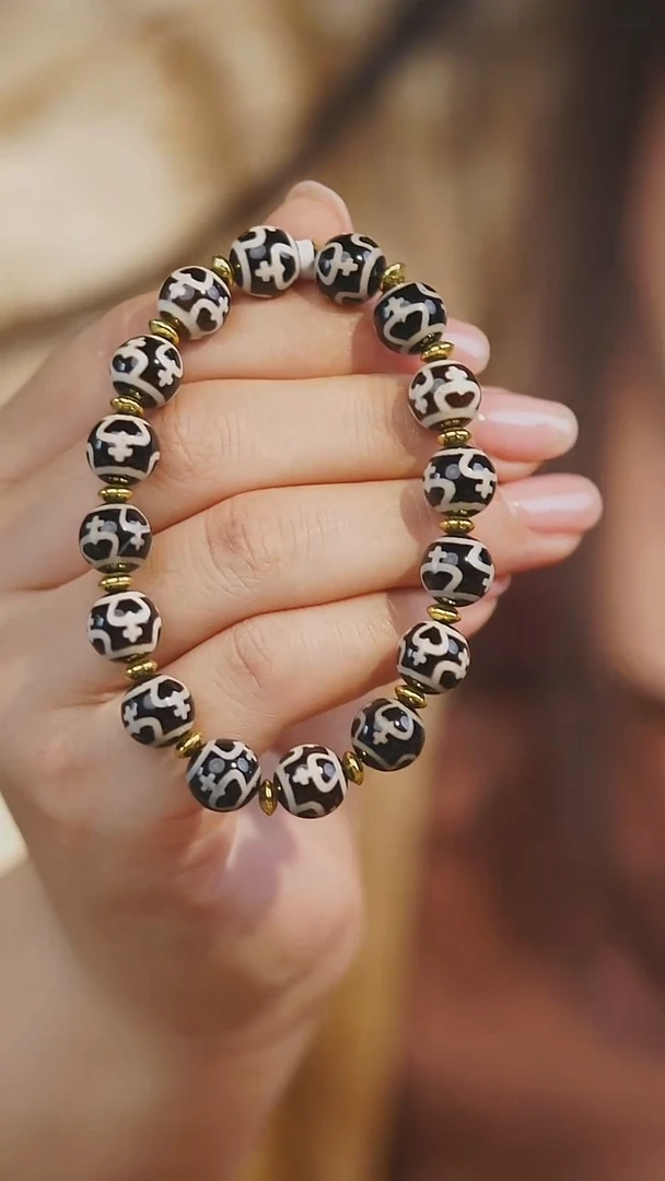 玛瑙/玉髓手串未镶嵌多样性发其一