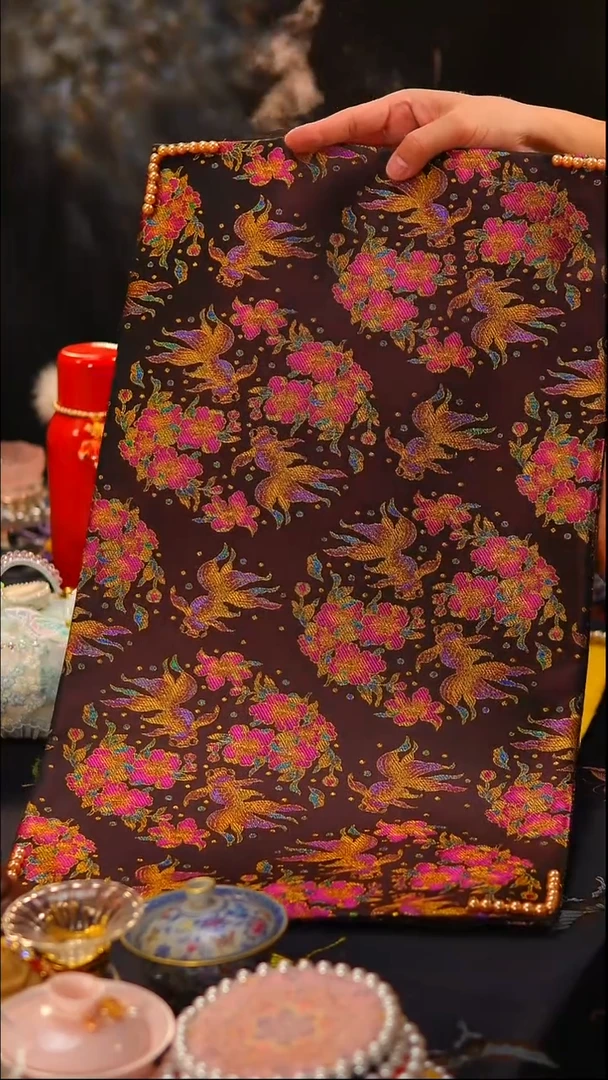 030金鱼满堂茶席60x35cm