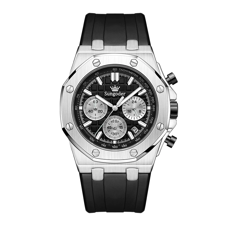 云仓直发-皇家橡树款男士休闲风腕表NA