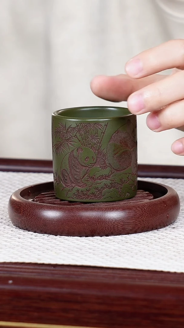 宜兴原矿紫砂 主人杯