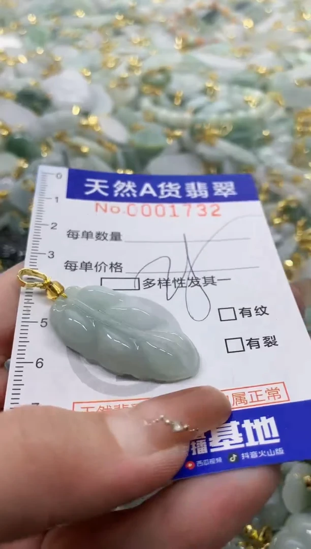 颈饰未镶嵌翡翠天然A货翡翠