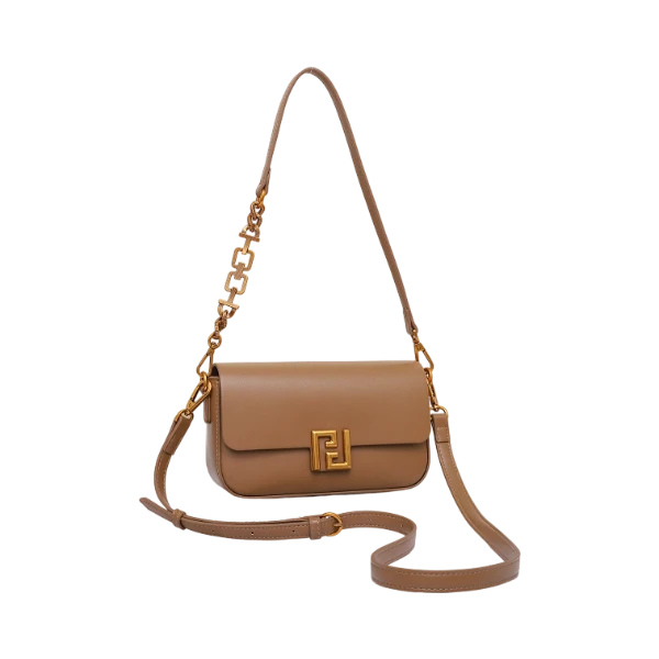 【云云甄选】GQ-24872-奶茶-22*6*13轻奢时尚女士新款单肩斜挎包