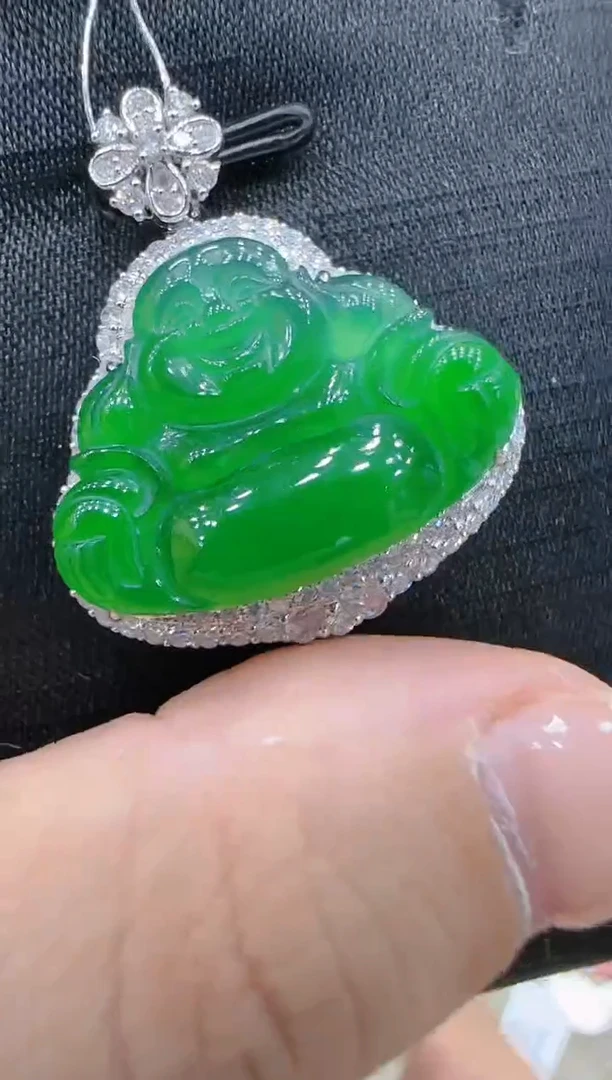 【闪购商品】翡翠吊坠(不含链)18K金镶嵌团购多样性发一件