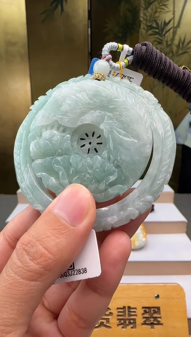 颈饰未镶嵌翡翠一套+底座XM@@960Q3J22838