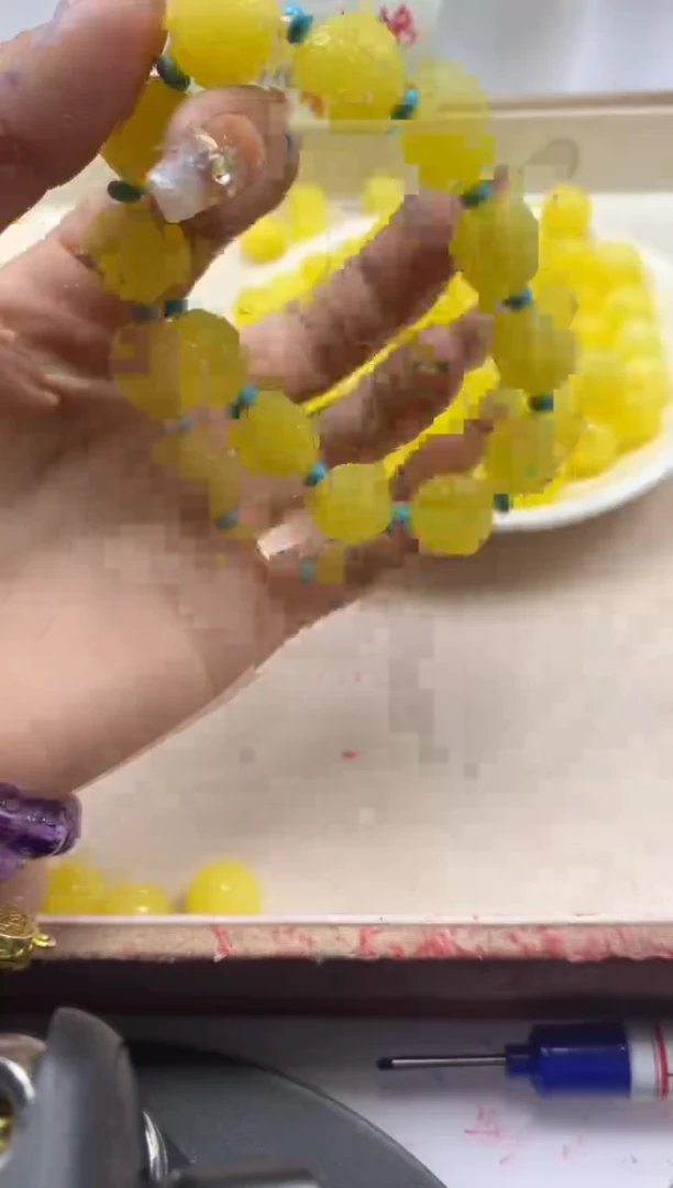 【闪购商品】蜜蜡颈饰未镶嵌w2087蜜蜡回纹珠12mm*5颗