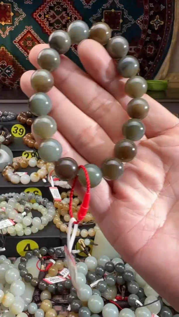 手串未镶嵌和田玉若羌料李保国矿手串卡12