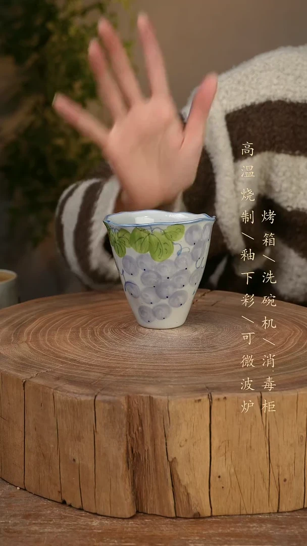 碗瓷景德镇手工手绘高温瓷釉下彩