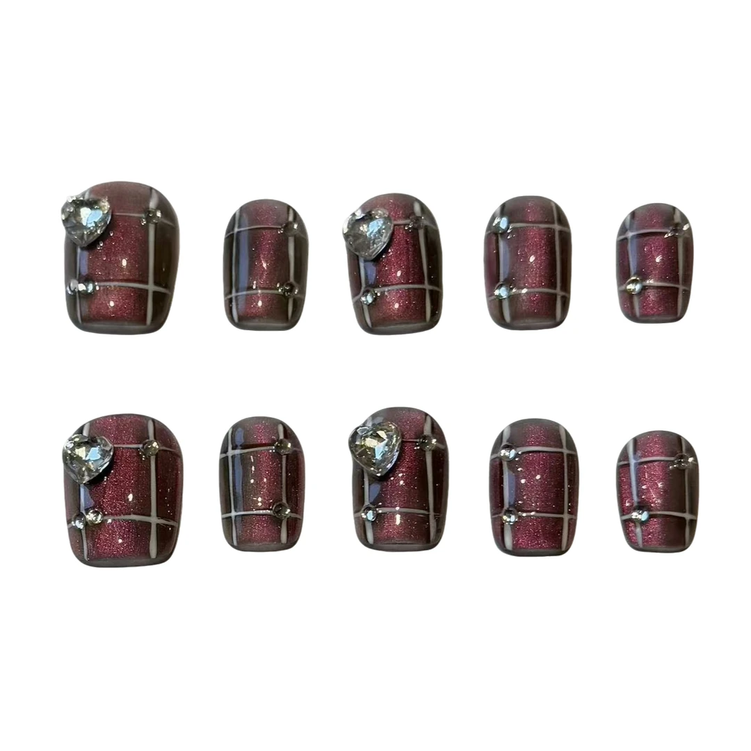 MOONSHERO/梦栖泺Chessboard手工穿戴甲MY240426