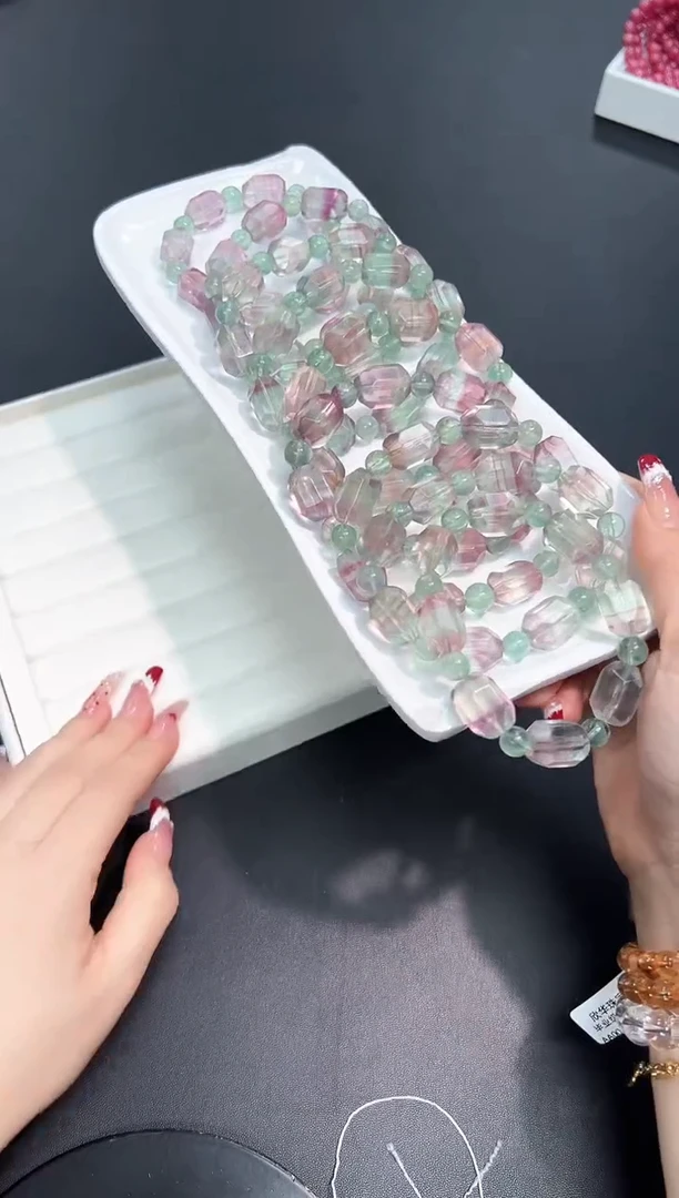 【闪购商品】萤石手串未镶嵌54L多样性发其一/1条默认微瑕