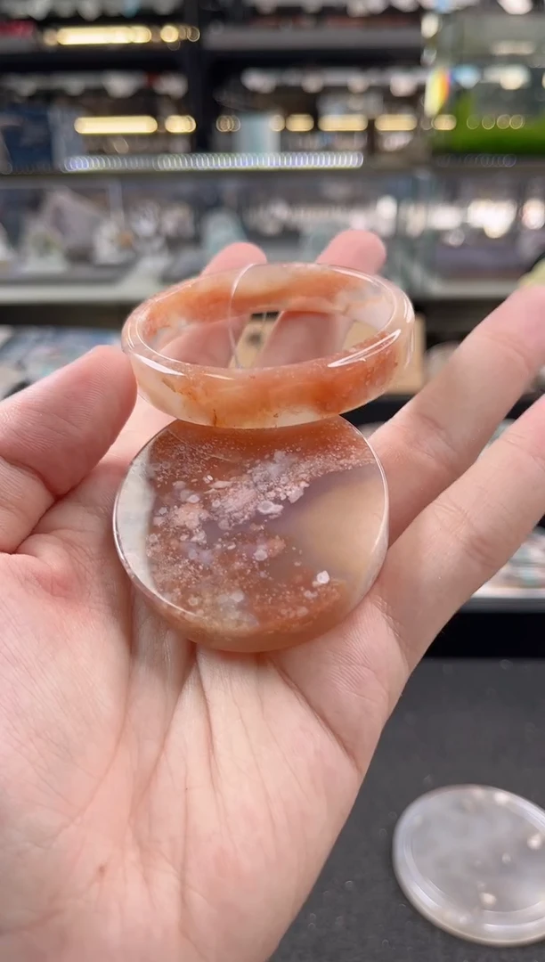 未镶嵌手镯石英质玉50--52圈口 （赠品镯心）3624235