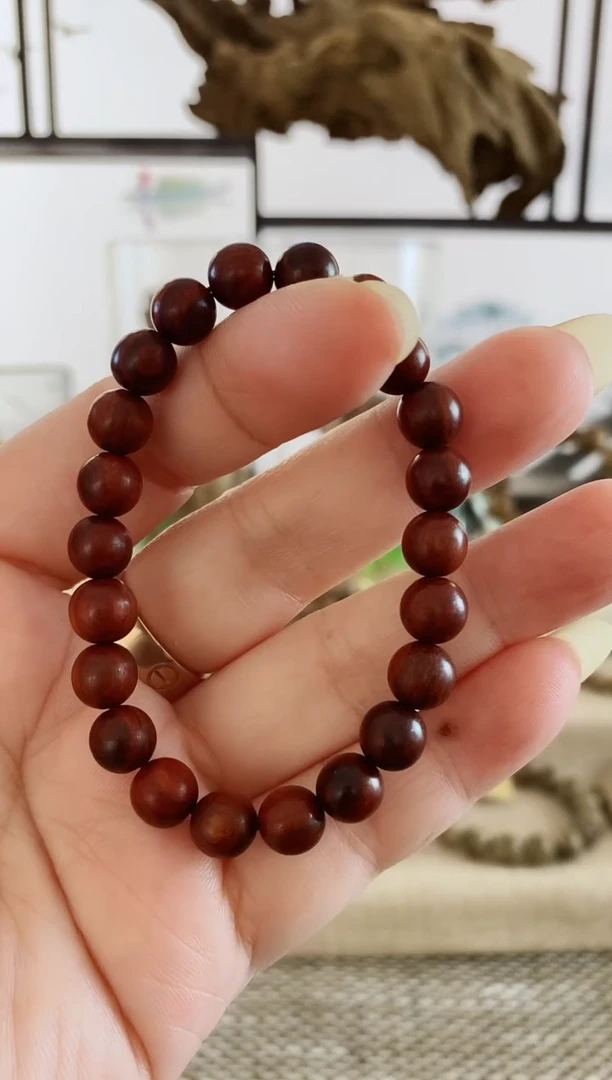 铁木豆（红檀）手串/手链巴西猫眼红檀老料8MM单圈