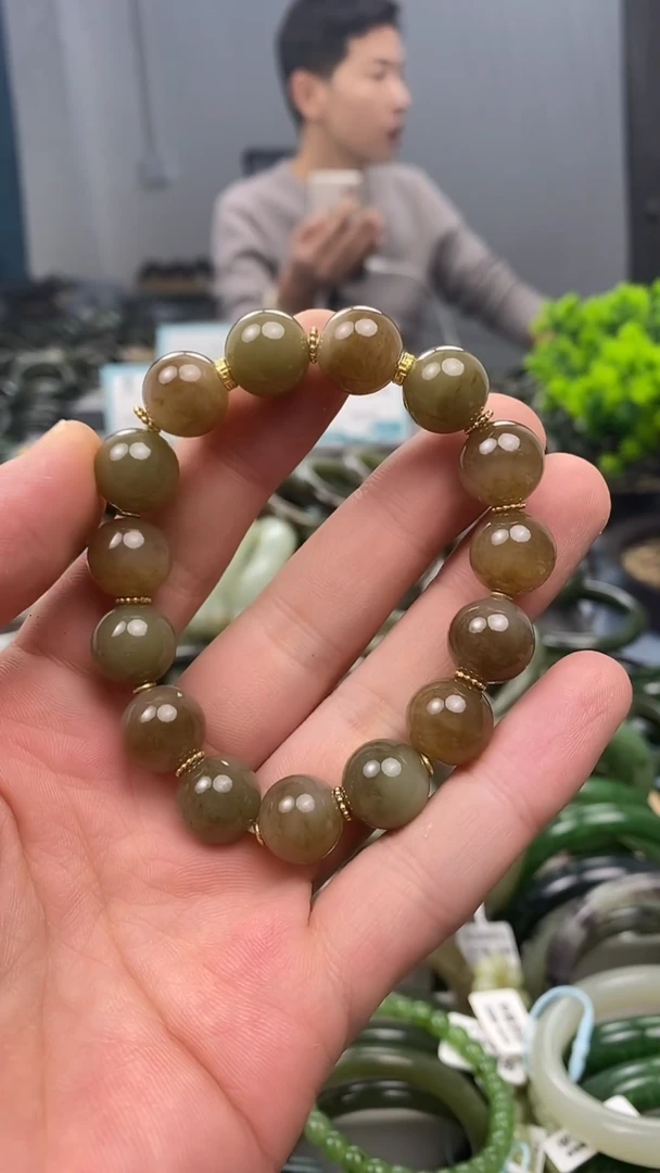 未镶嵌手镯和田玉12mm