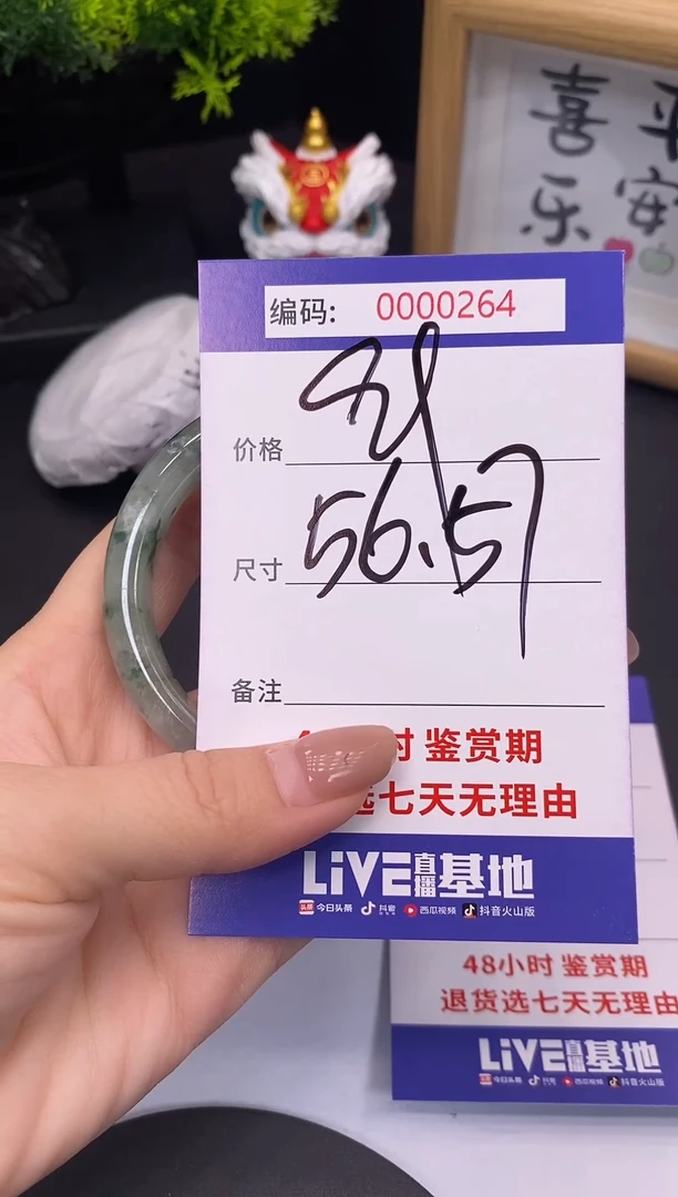 未镶嵌手镯翡翠0000264