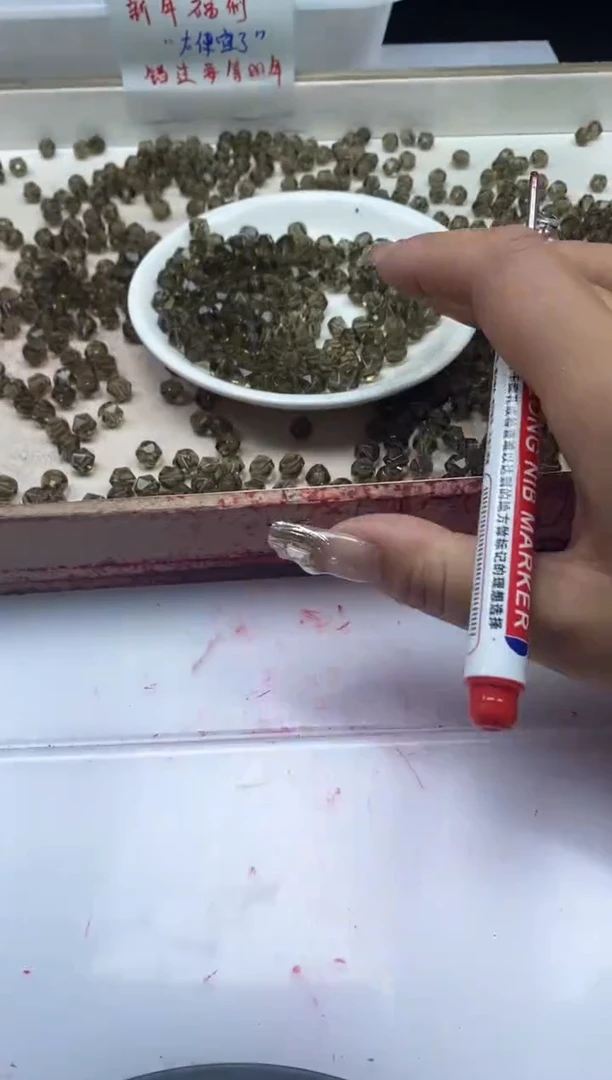 【闪购商品】水晶颈饰未镶嵌w2431茶水晶切面8mm*40颗