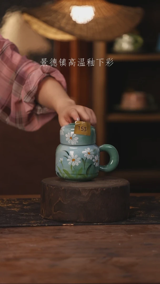 陶瓷景德镇高温釉下手绘陶瓷153