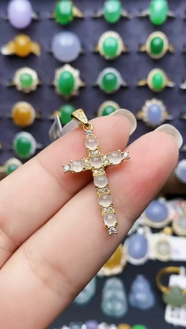 银S925镶嵌戒指翡翠2395