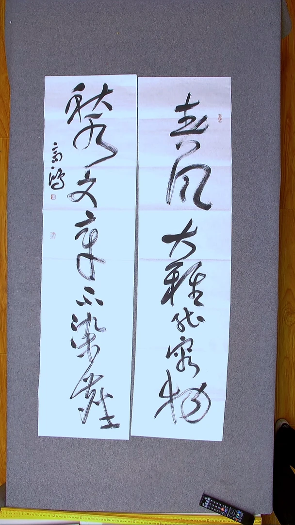书法王高生 福建漳州 四尺对联