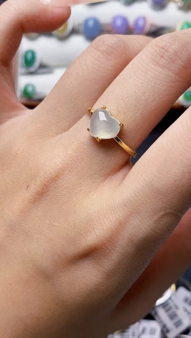 银S925镶嵌戒指翡翠2241